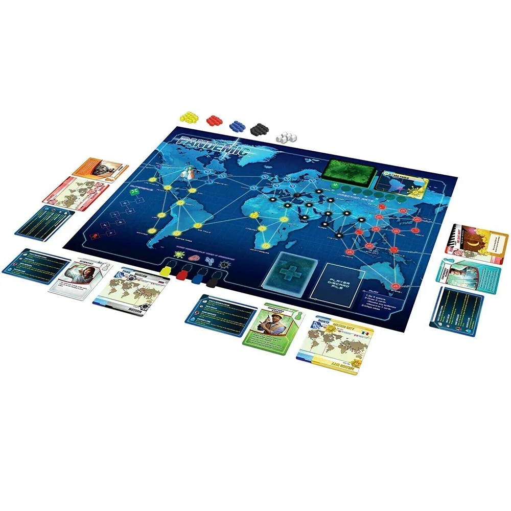 Jogo de tabuleiro Pandemic Novo e em caixa XMAS Presente de Natal Família Novo jogo