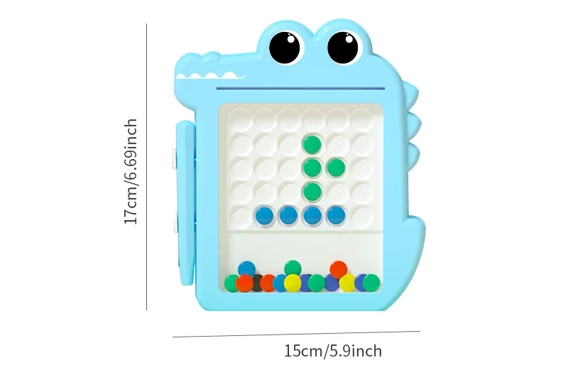 Pluma magnética para niños, tablero de dibujo, rompecabezas, imán magnético, cuentas de piedra, entrenamiento de enfoque, coordinación, ejercicio, juguete educativo