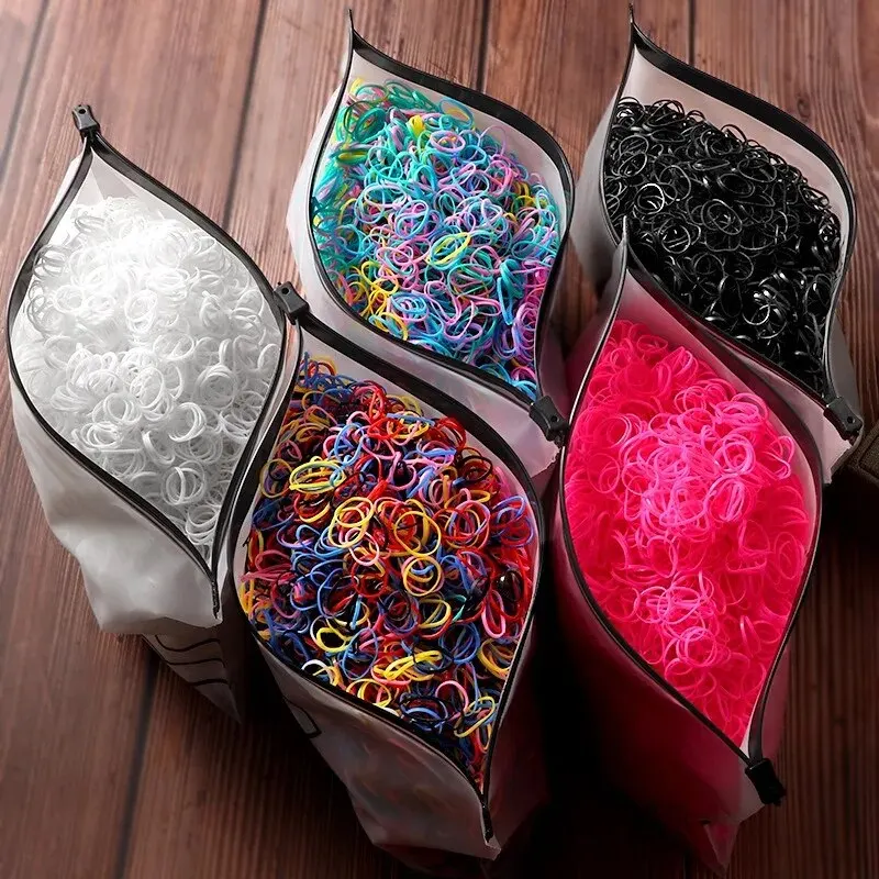 Elastici per bambini Piccole coperture in pelle usa e getta Fasce per cravatte Accessori per capelli per ragazza Parrucchiere coreano ad alta elasticità