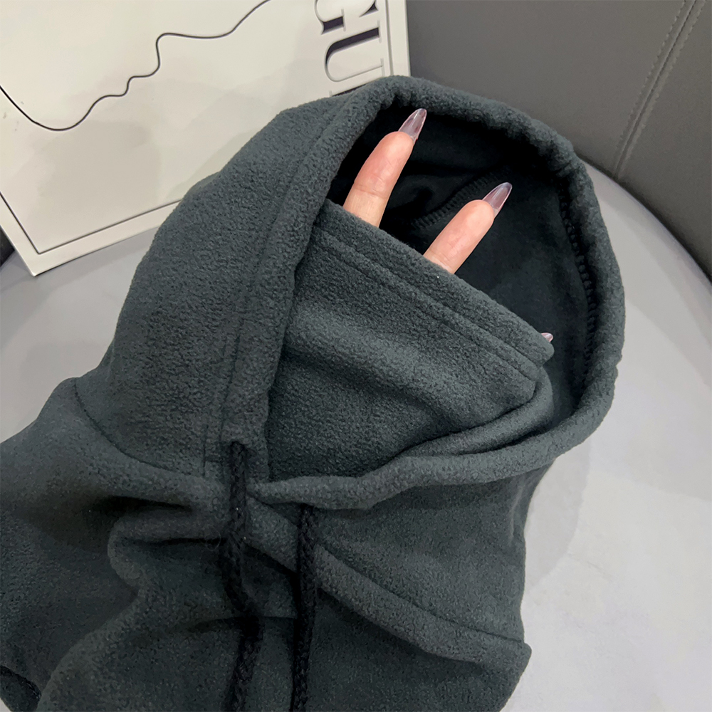 Gorro térmico de lana para invierno con capucha para exteriores, a prueba de viento, frío, cálido, deporte de esquí, calentador de cuello para hombres y mujeres, máscara facial de ciclista, gorros enmascarados