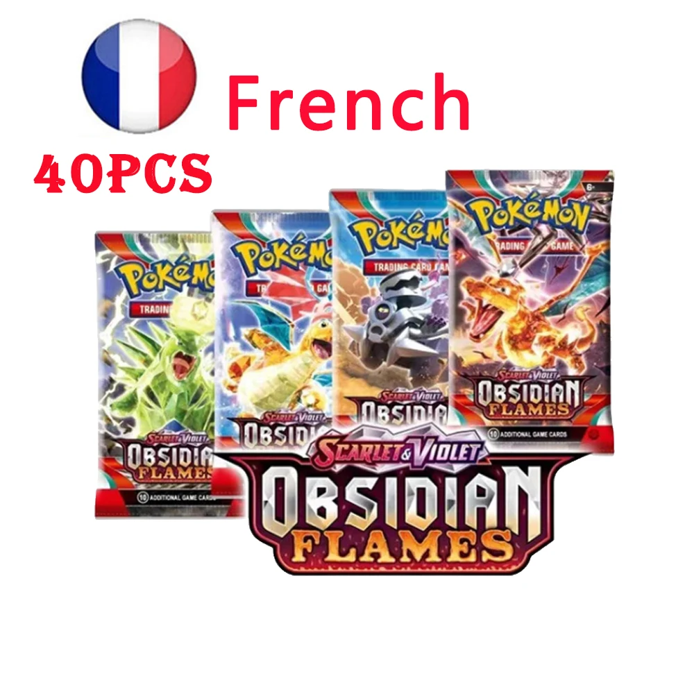 New Pokemon Scarlet & Violet 40pc Cards Evolution Booster Gift Game Collection Card Koraidon Miraidon Battle Collect Cards Toys