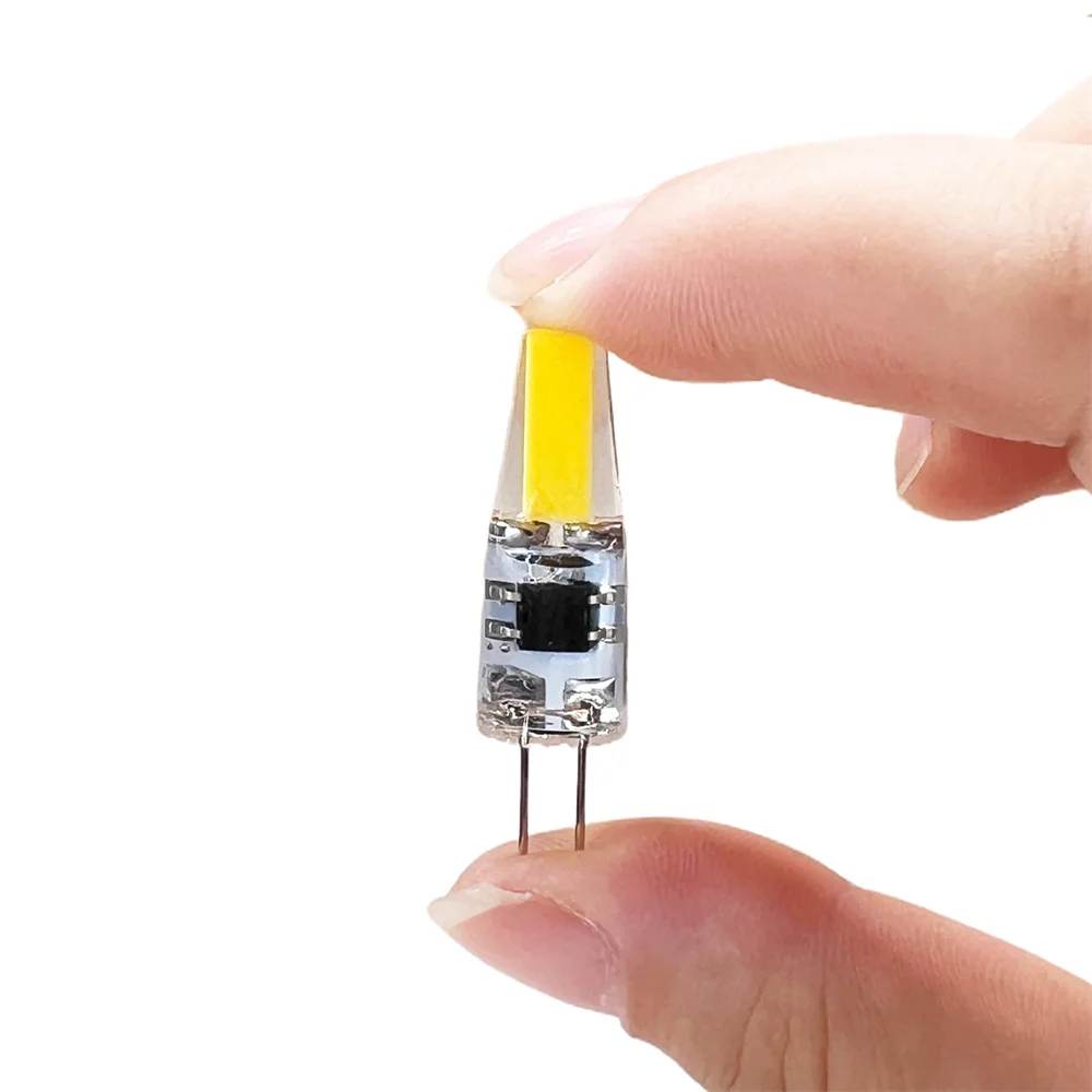 10 unids/pack regulable Mini G4 LED COB lámpara 6W bombilla AC DC 12V 220V velas reemplazan 30W 40W halógeno para foco de araña