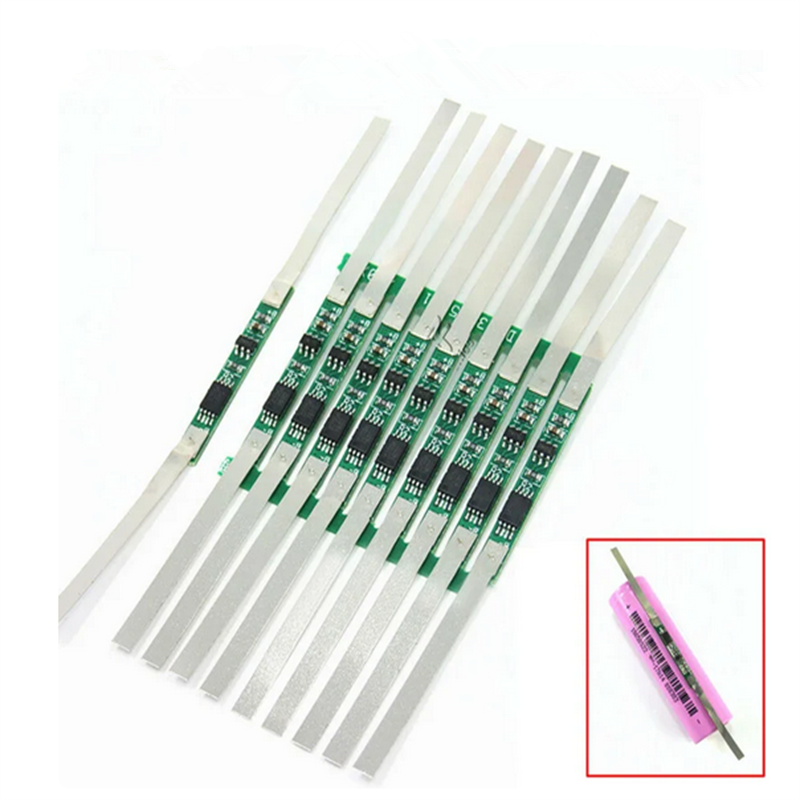 10pcs 3A BMS PCM Battery Protection Board For 3.7V 18650 Li-ion Lithium Battery W/ Solder Be JB Over Current Protection Function