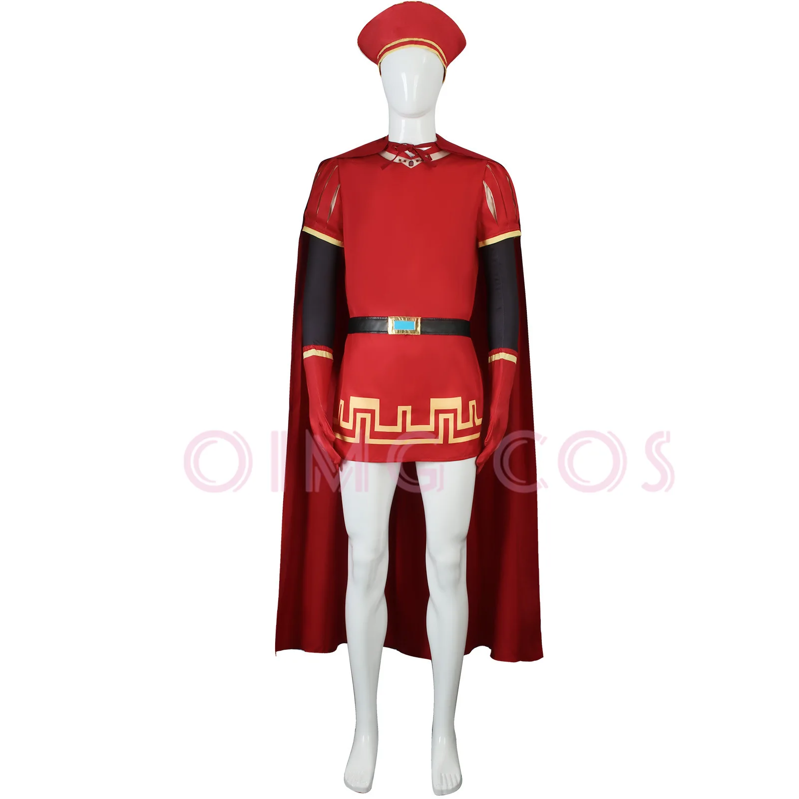 主 Farquaad コスプレ衣装シュレックカーニバル制服かつらアニメハロウィンロールプレイングホリデーパーティー衣装女性ゲーム