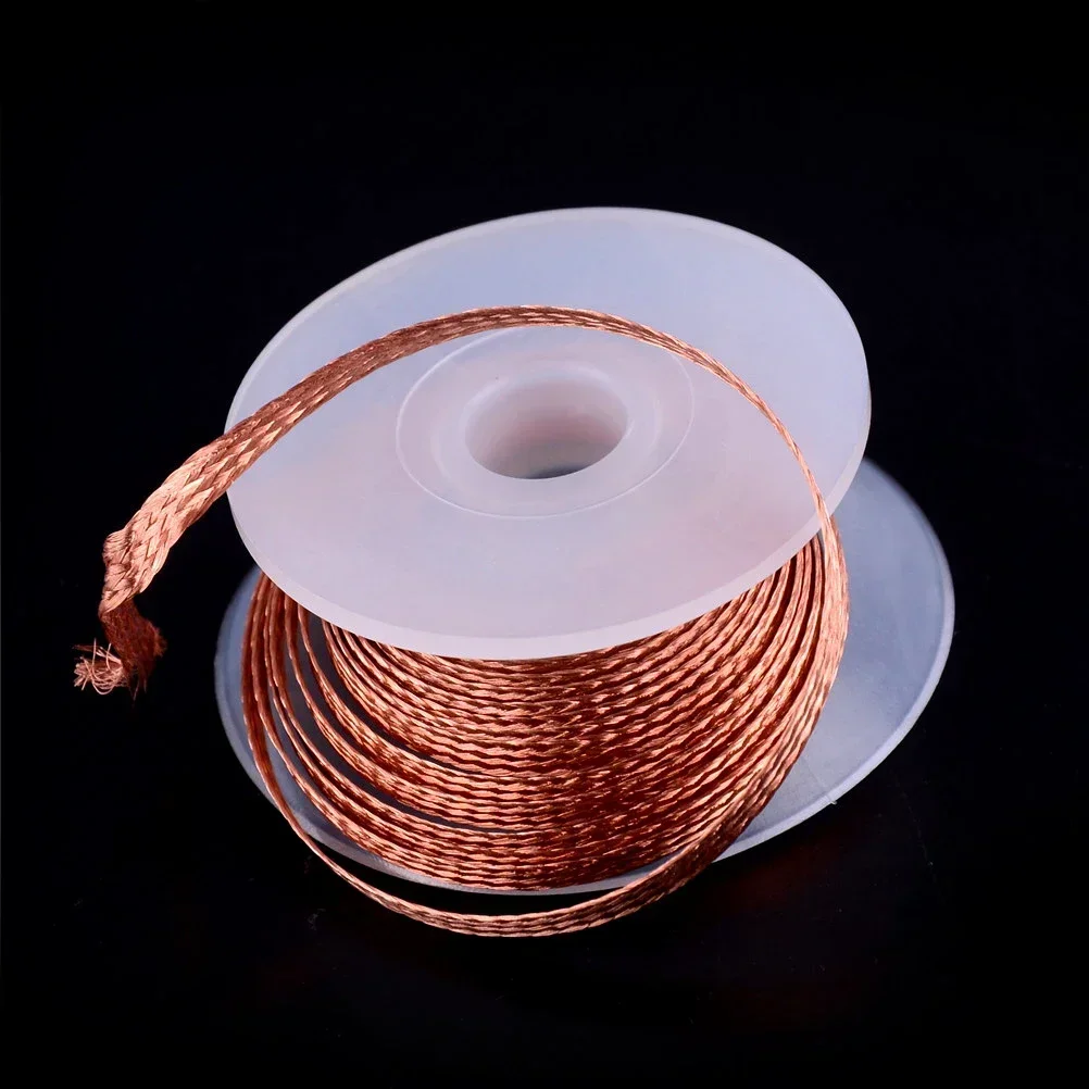 1 Uds 2,0mm 3,5mm 1,5 M 3M cables de soldadura trenza para desoldar removedor de soldadura herramienta de reparación de cables de mecha
