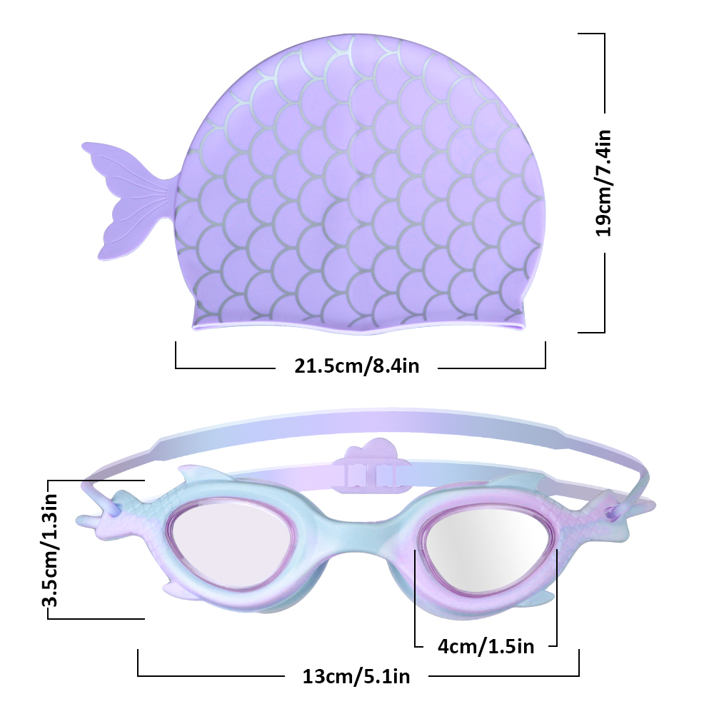 プロの水泳ゴーグル HD 防水防曇シリコン水泳キャップ水水泳ゴーグルキャップ子供用