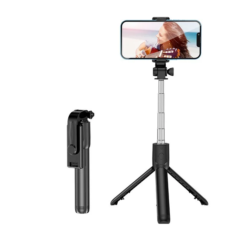 Trípode/palo Selfie para teléfono móvil con Bluetooth, control remoto inalámbrico, soporte para teléfono portátil extensible multifuncional, transmisión de vídeo en vivo
