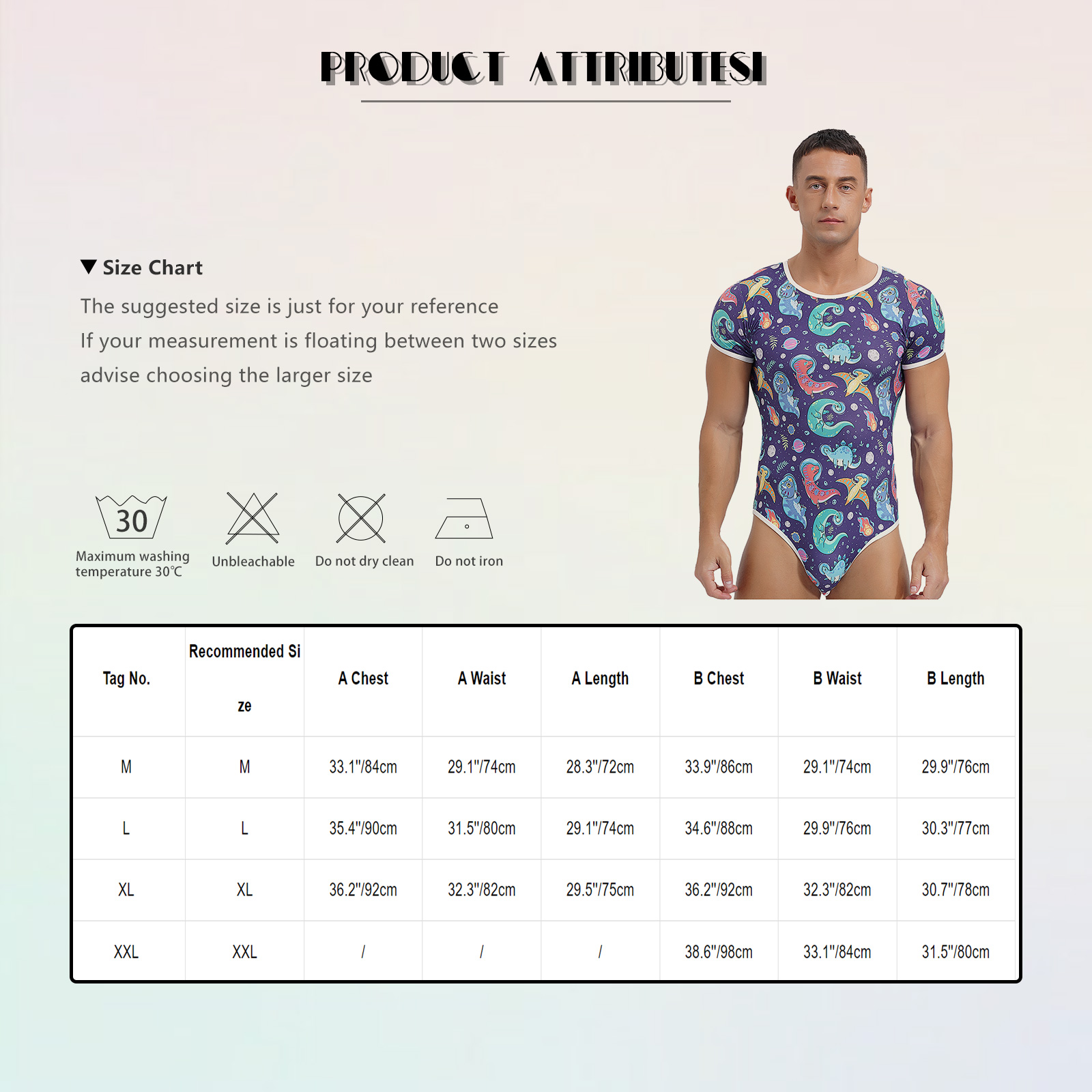 Mameluco de una pieza para hombre, pijama, mono, leotardo, bonito estampado, pañal, peleles de peluche, ropa de dormir, Tops, pijama, mameluco, traje de baño