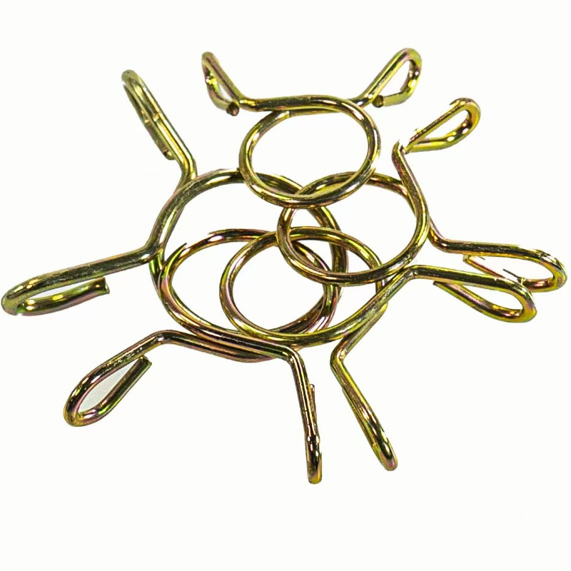 Braçadeiras de mola para mangueira de gasolina, 10/20/50 peças, 5 ~ 14mm, clipes de tubo zincado, linha de combustível, tubo de gasolina, braçadeira de mangueira de combustível para barcos de motocicleta