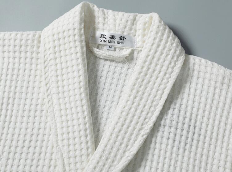 男性と女性のための柔らかい綿のterryバスローブ,ロングバス,ホテル,サウナドレス,プール,大型,白