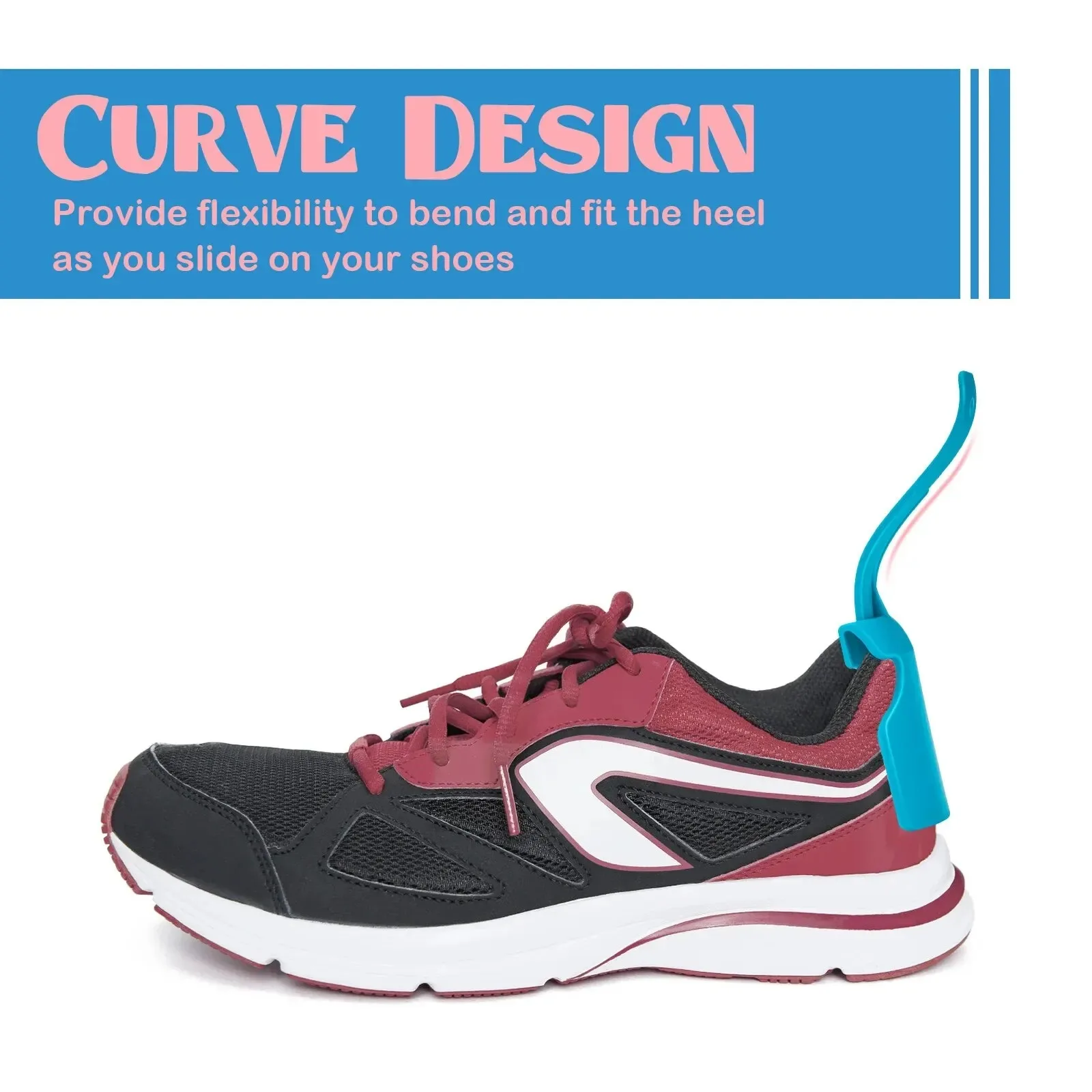 Professional Shoe Horn Plastic Shoehorn Lazy Shoe Helper High Quality Anti-Slip Shoe Lifter For Elderly Shoe Accessorie