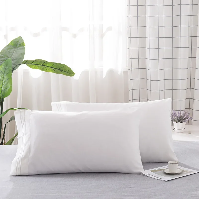 Funda de almohada para dormitorio, fundas de almohada suaves y cómodas, inserto no incluido, 2 uds.