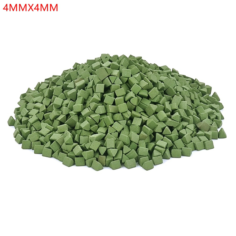 500G Jewelry Polishing Triangle Abrasive Tumbling Media For Tumbler Vibration Machine Jade Stone Buffing Jewelry Processing