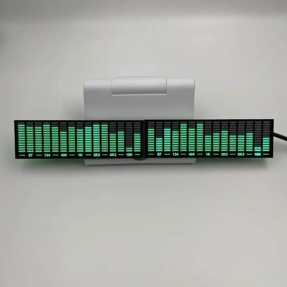 NUOVO display a spettro bianco a 30 segmenti LED Display dello spettro musicale controllato dal suono Pickup Luce ambientale Luce del ritmo atmosferico