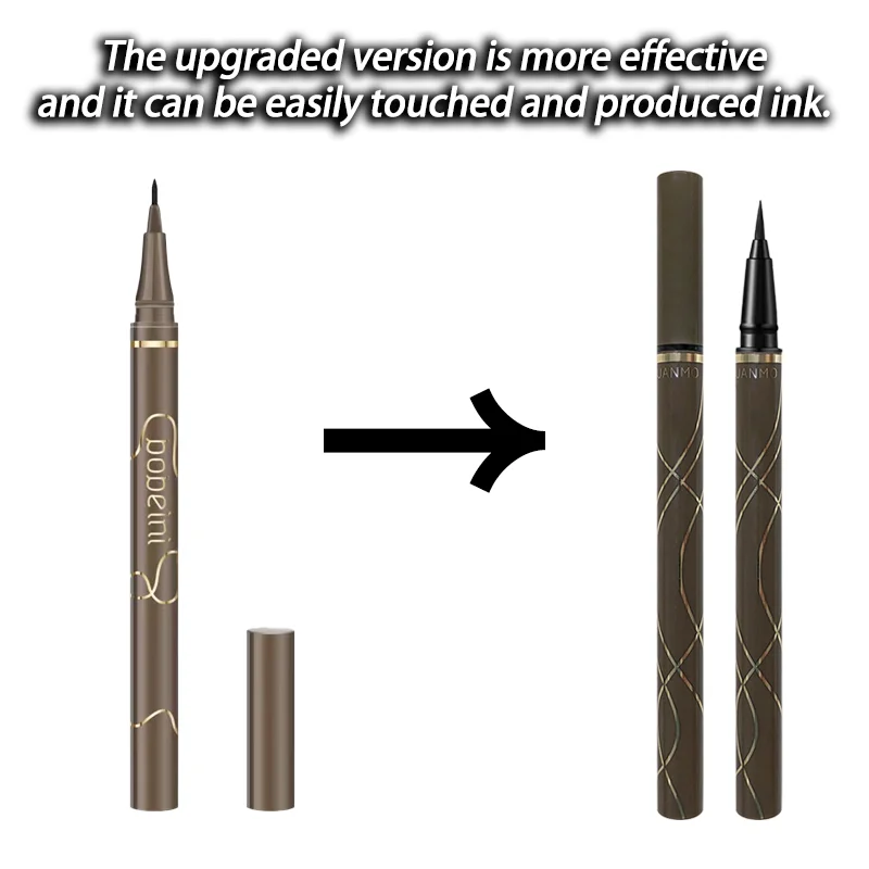 L'eyeliner sottile è impermeabile, resistente al sudore, duraturo e non sbavato. Penna liquida per eyeliner marrone Newbie