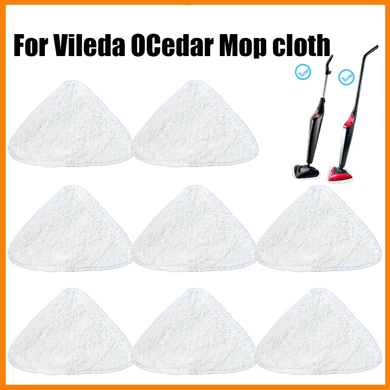 Vileda-almohadilla para mopa a vapor de fibra ultrafina de alta calidad, piezas de limpiador a vapor, accesorios de tela de repuesto triangular