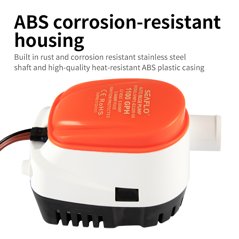 Meerwasser pumpe kleine Bilgen pumpe 12 v24v Yacht Entwässerung schnelles Boot DC Tauch pumpe Bilge automatische Entwässerung pumpe