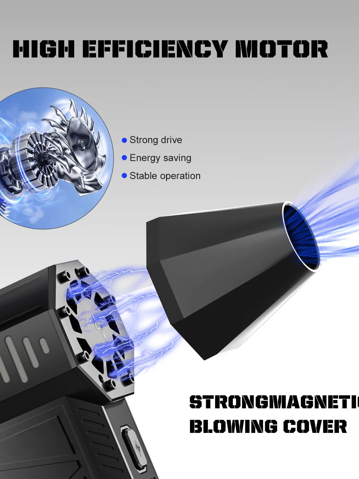 THERAGUN X3PRO Mini Ventilador de jato turbo portátil-150000RPM Poderoso espanador de ar comprimido para secador de carro/PC/casa/indústria