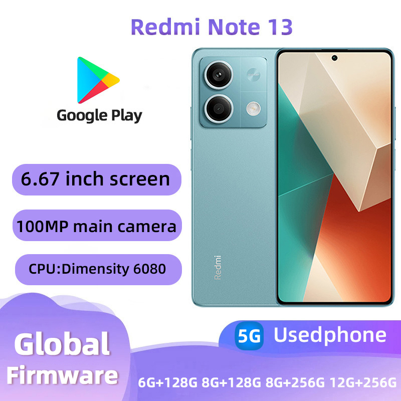 Redmi Note 13 5G Android 6GB ROM 128GB MediaTek Dimensity 6080 120Hz 64MP 5000mAh teléfono usado