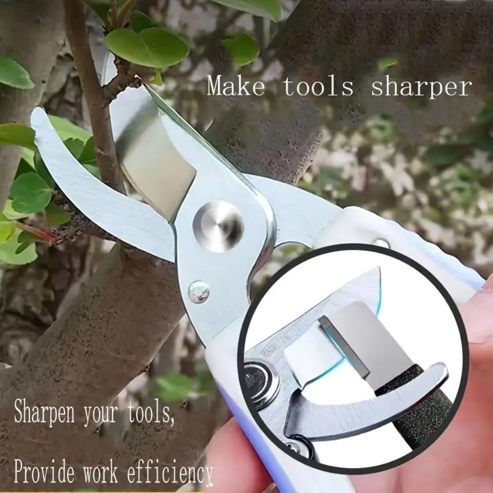 1/2 Pcs Professional Tungsten Diamond Ceramic Knife Scissors Sharpener for All Blades Kitchen Garden Shears Sharpening Tool