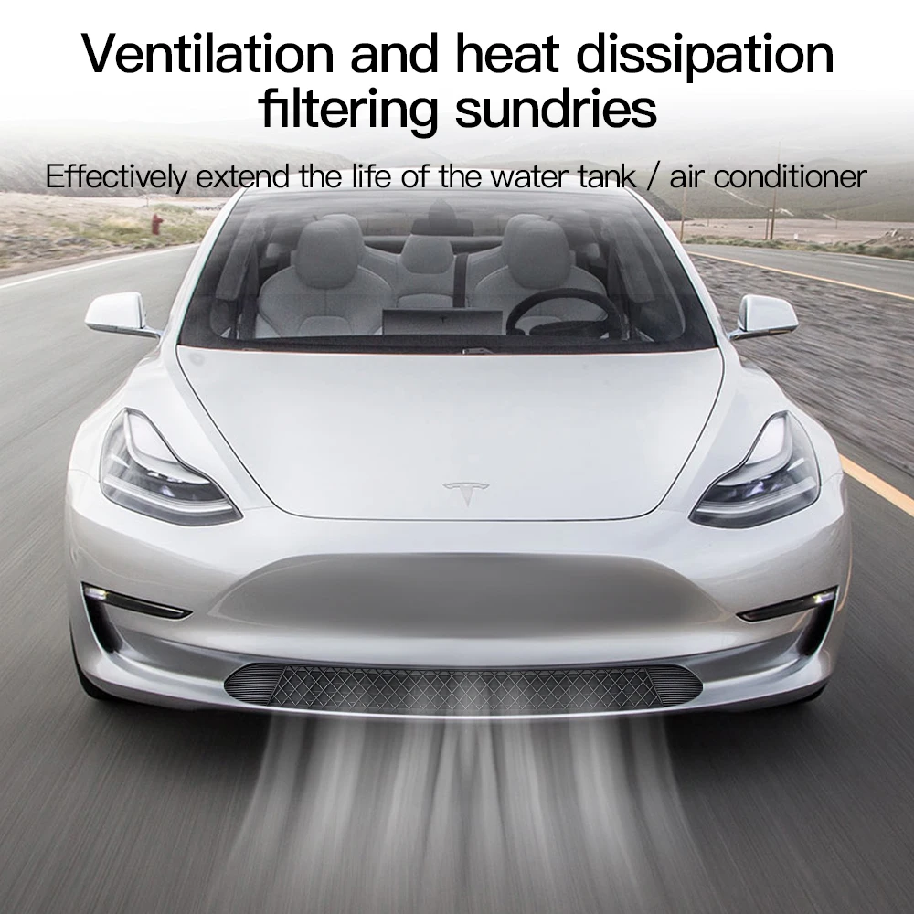 Filtro de detritos de cabine de entrada de ar yz para tesla modelo 3 highland modelo y juniper 2021-2025 rede à prova de insetos proteção de entrada de ar