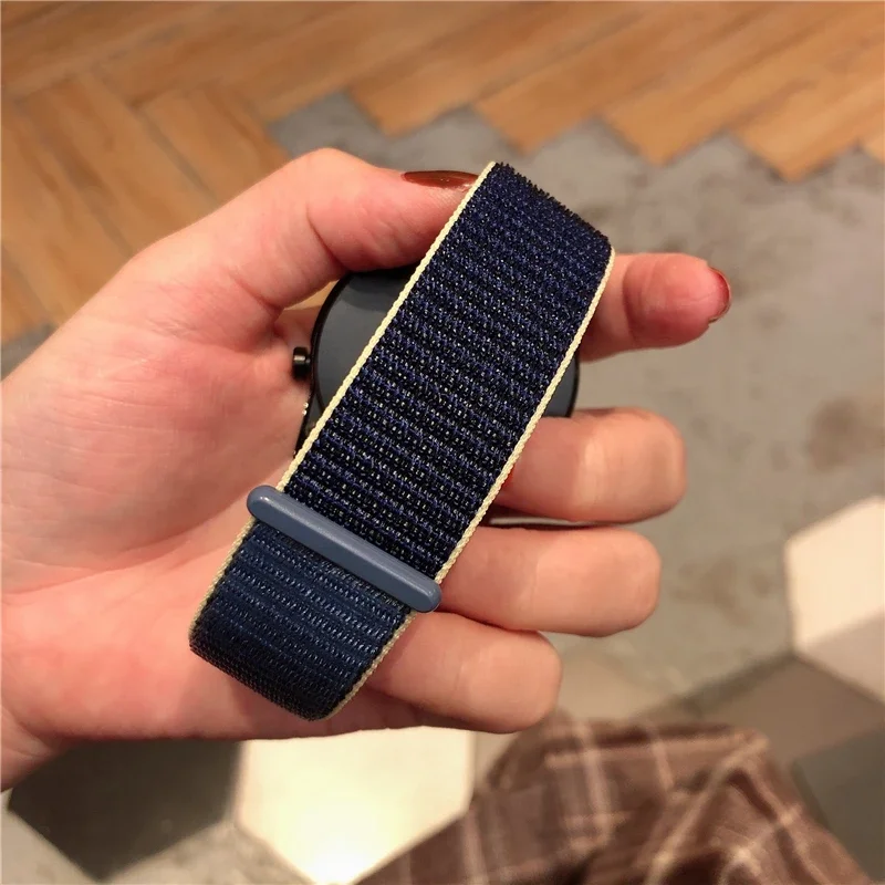 20mm 22mm Band For Samsung Galaxy Watch 7/FE/6/5/4/5pro/4/6 Classic Nylon loop sport bracelet huawei watch GT 5-4-2-2e-3 Strap