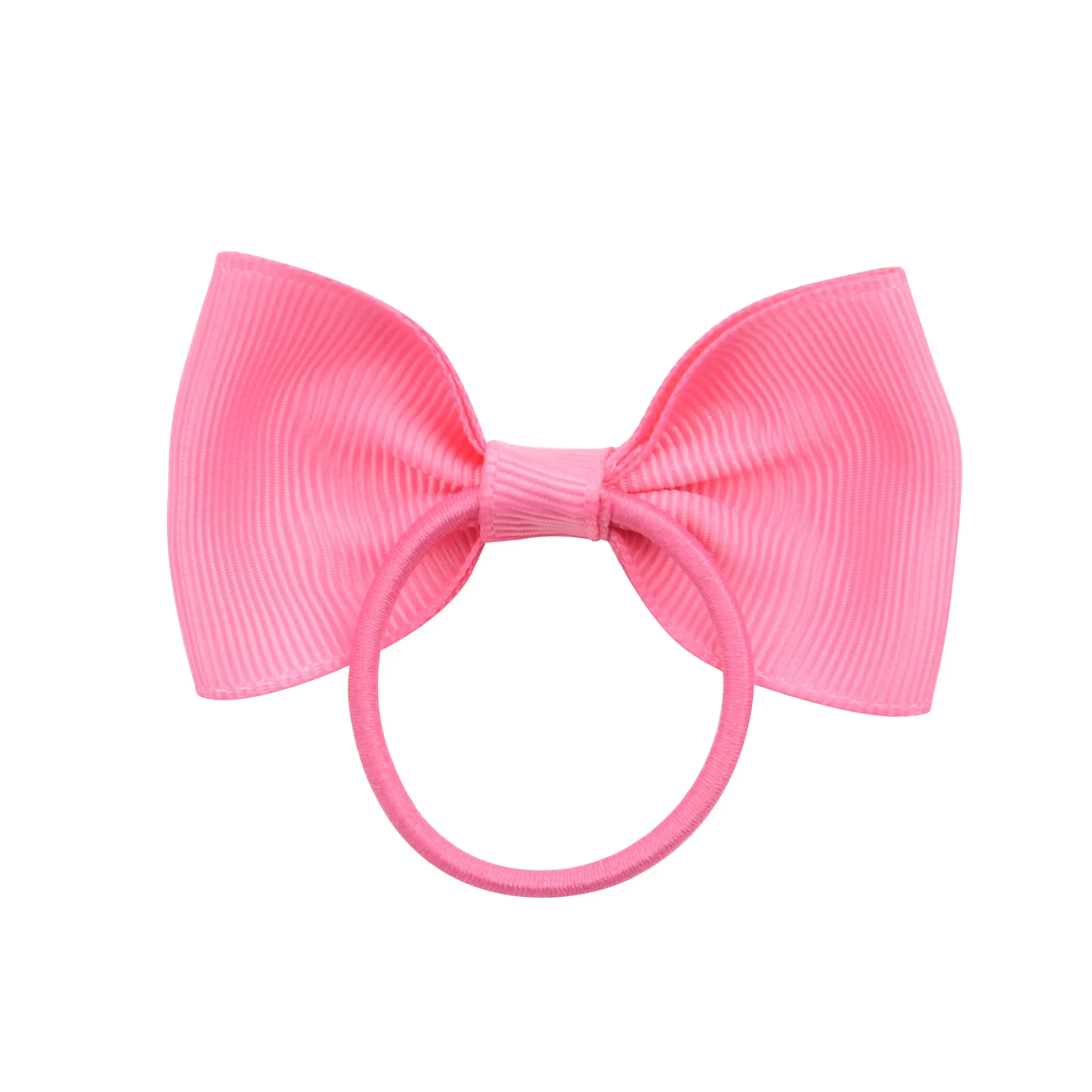 Lazos de cinta pequeños de 2,75 pulgadas con bandas elásticas para el cabello para niñas, coleta de Color sólido, lazos para el cabello, lazos, accesorios para el cabello