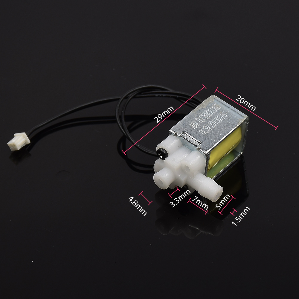 Mini électrovanne d'eau à 2 positions DC 3.3V-5V, électrovanne électromagnétique d'arrosage à Micro contrôle normalement fermée, bricolage