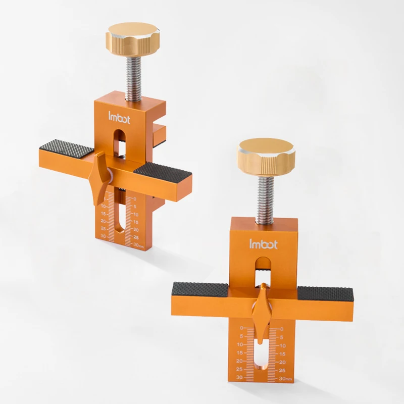 Aluminum Cabinet Closet Door Quick Positioning Tool Woodworking Cabinet Door Installation Jig Adjustable Clamping Range 7-40mm