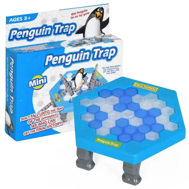 Mini Interactive Indoor Board Game Trap Ice Break Save Penguin Family Entertainment Toy Kids Parent-Child Gift Fun Table Game