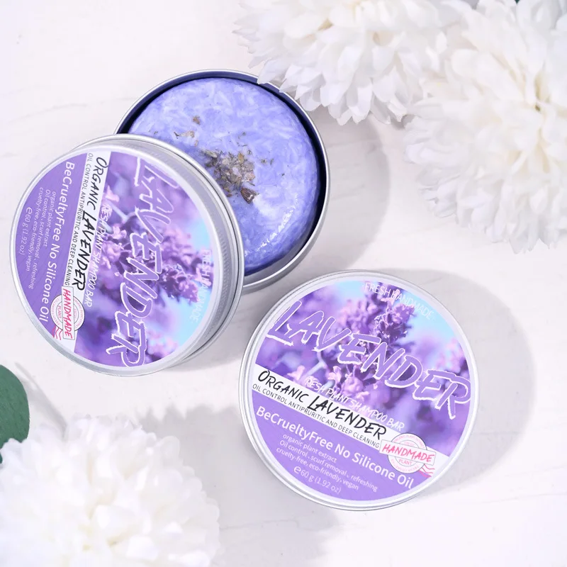 Champú de lavanda refrescante, control de aceite y suave para el cabello, resolución del problema del cuero cabelludo graso sin aceite de silicona res