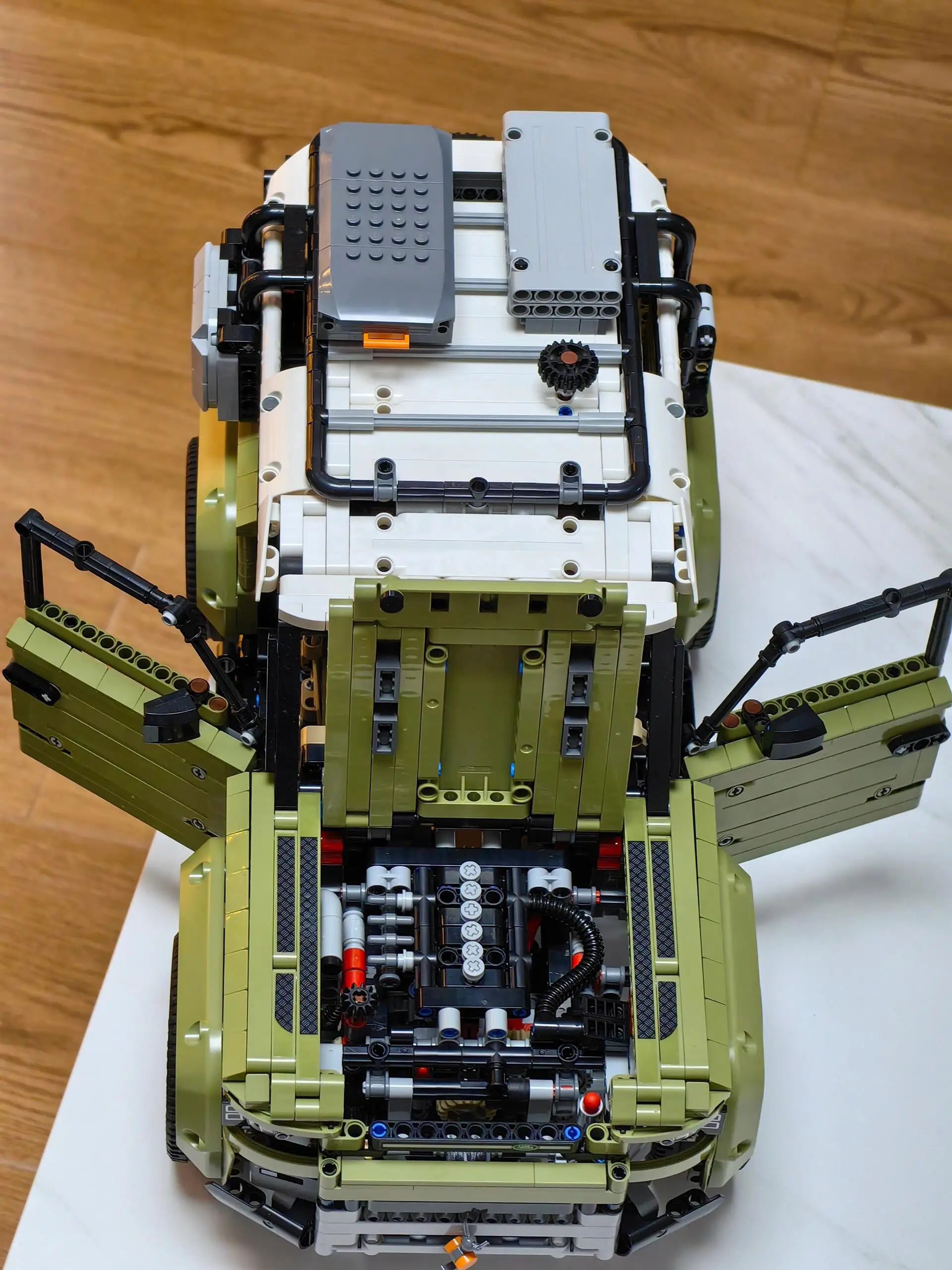 Ensemble de blocs de construction techniques Rover Defender Collector, modèle de voiture tout-terrain classique, idées cadeaux pour les amateurs de vélo D343