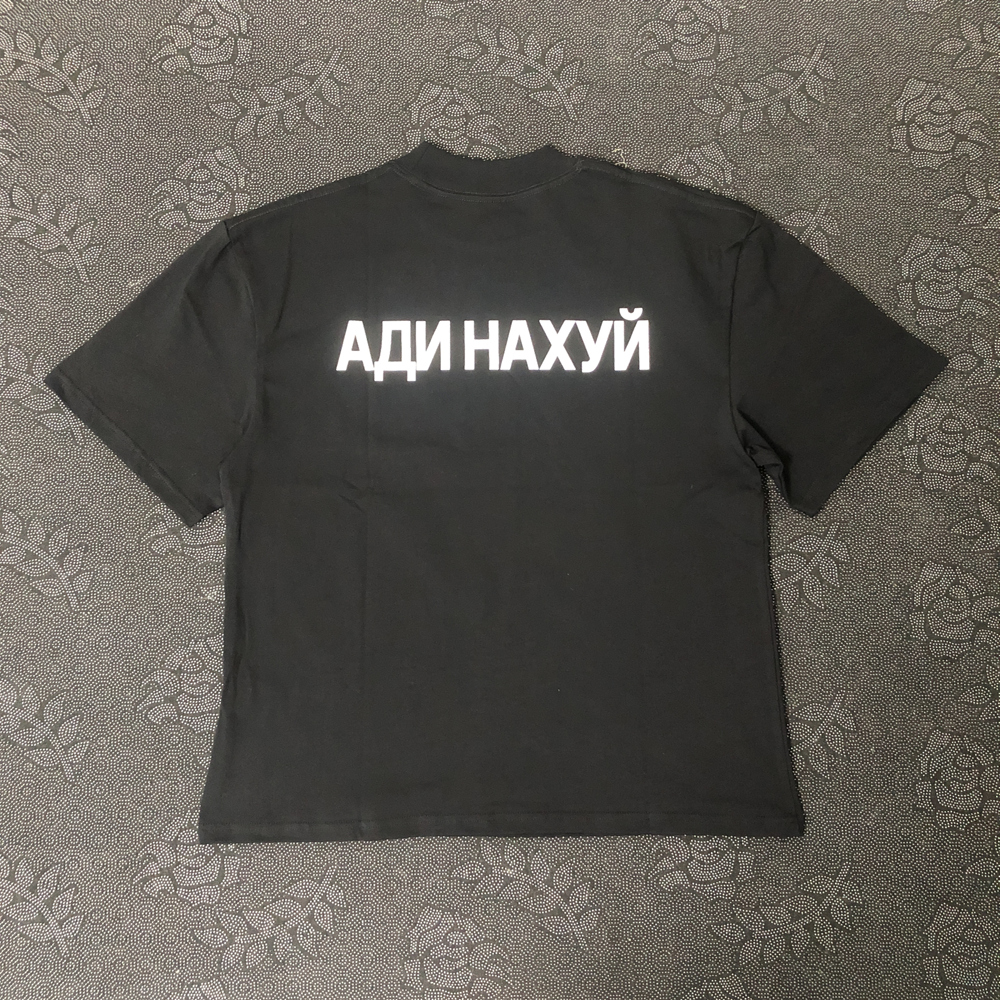 Rana Drift Kanye West YZY DONDA moda ropa de calle calidad impresa ropa Casual suelta camisetas de gran tamaño camiseta para hombres