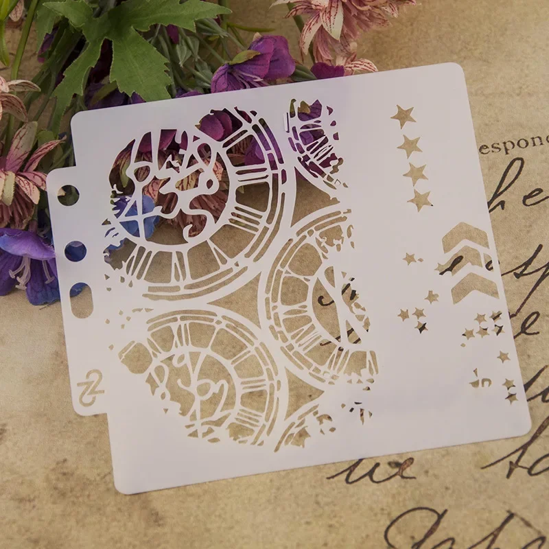 Xinh Xắn Rỗng Stencil Phun Sơn Bản Mẫu Trước Truy Tìm Thước Stencils Cho Tranh Dán Tường Cửa Sổ Thêu Sò Sách Trang Trí