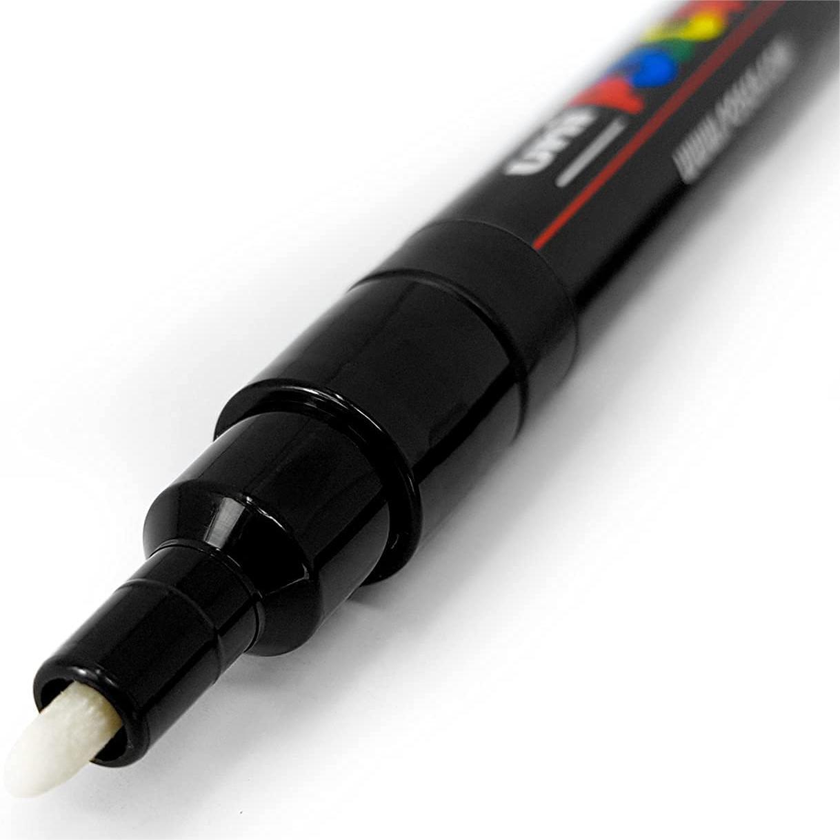 Маркер UNI POSCA, белый, черный акриловый Plumones Rotuladores PC-1M, 3M, 5M POP плакатная ручка/принадлежности для рекламы граффити, 1 шт.