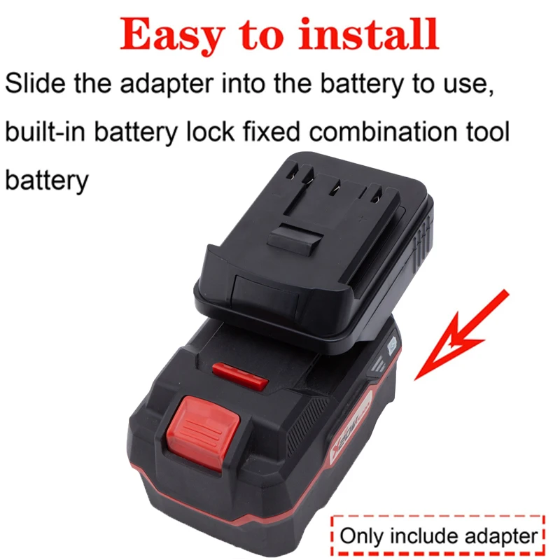 Adaptador para herramientas de iones de litio Bosch de 18V para convertir a Lidl Parkside X20V, adaptador de batería de iones de litio, accesorios de herramientas eléctricas