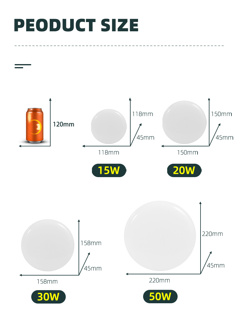 Ufo conduziu a lâmpada do teto ultra-fino ultra-brilhante 50w 30 20 15 iluminação moderna cceiling luminária para o quarto cozinha 220v