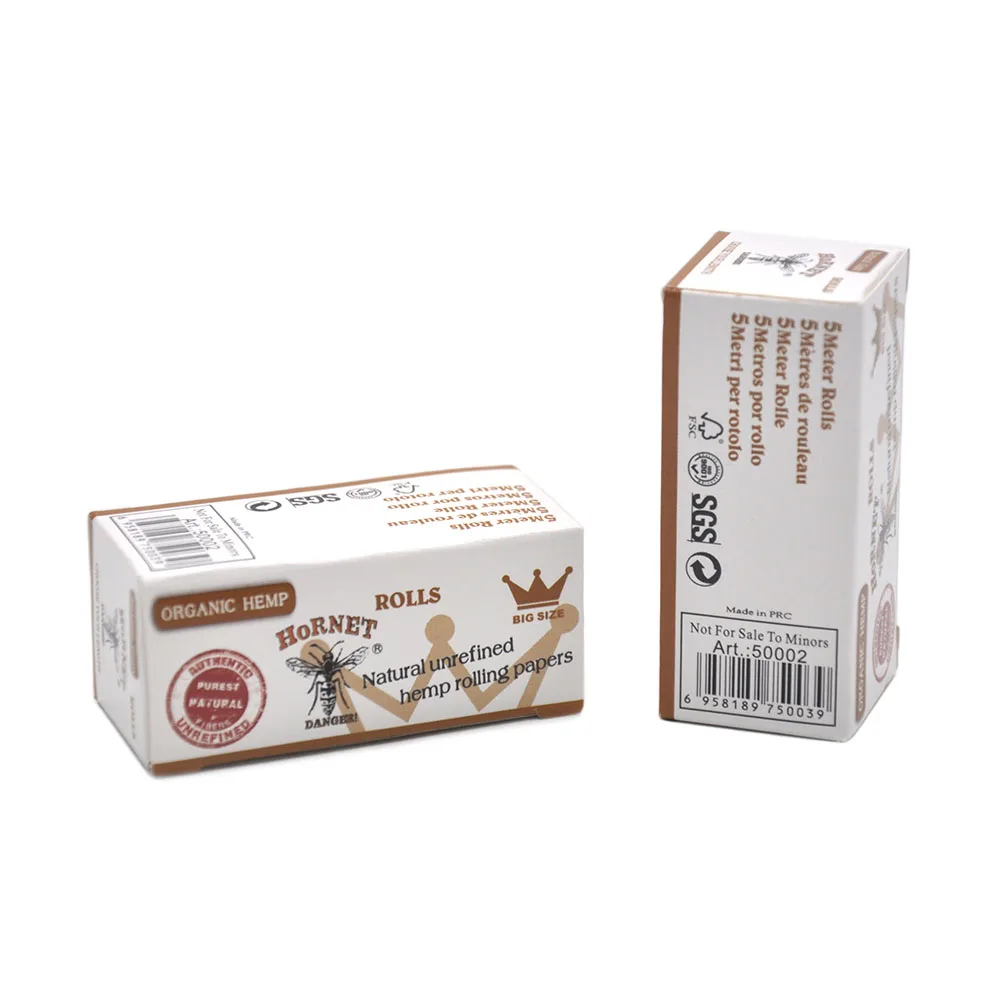 Puntas de filtro rodante Natural, accesorios para fumar, rollos de 5M de longitud