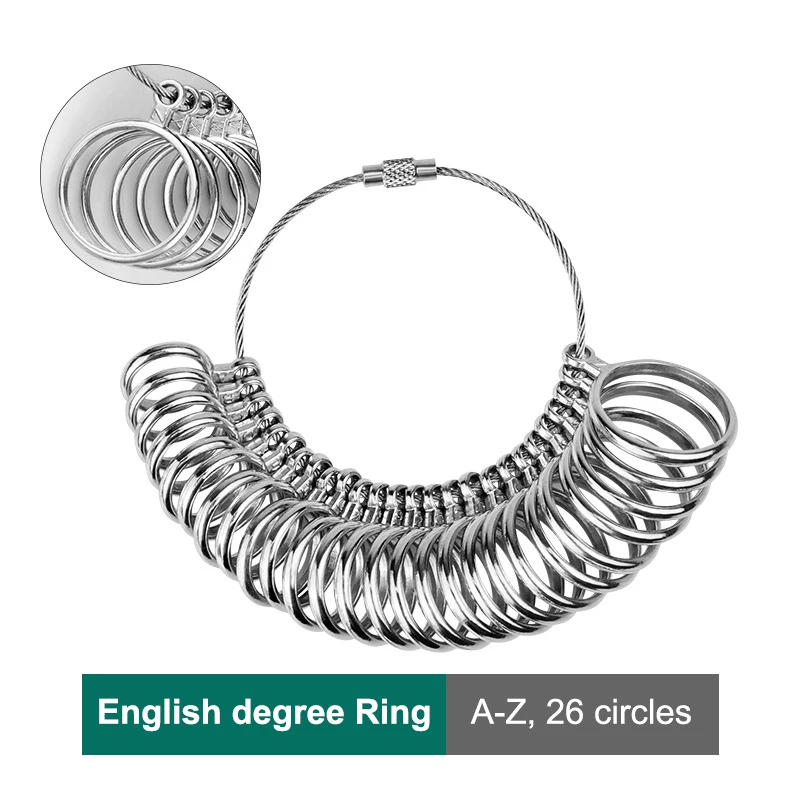 Metal Ring Gauges Sizer Meter Hand Loop Jewellery Measuring Ring Tool Finger Ruler Measurement Finger Circumference UK Size