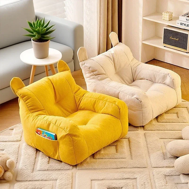 Soft Small Sofa Chair Comfortable Ergonomic Living Room Lazy Sofa With Storage Bag Children's Bear Sofa Chair For Boys And Girls