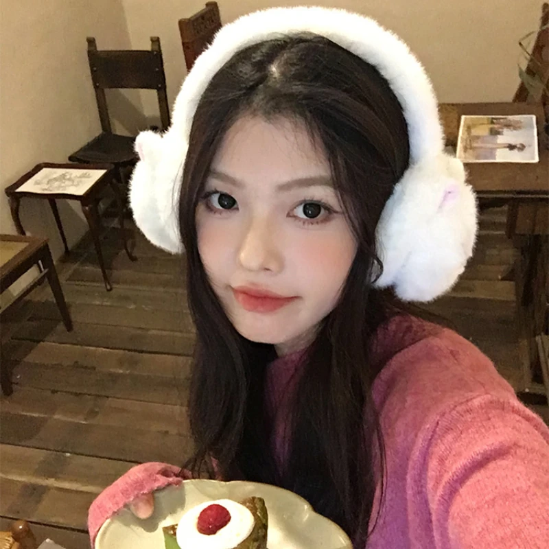 1PC 귀여운 동물 플러시 귀 따뜻하게 Earwrap 부드러운 접는 귀고리 귀 덮개 겨울 따뜻한 귀마개 어린이 야외 감기 보호