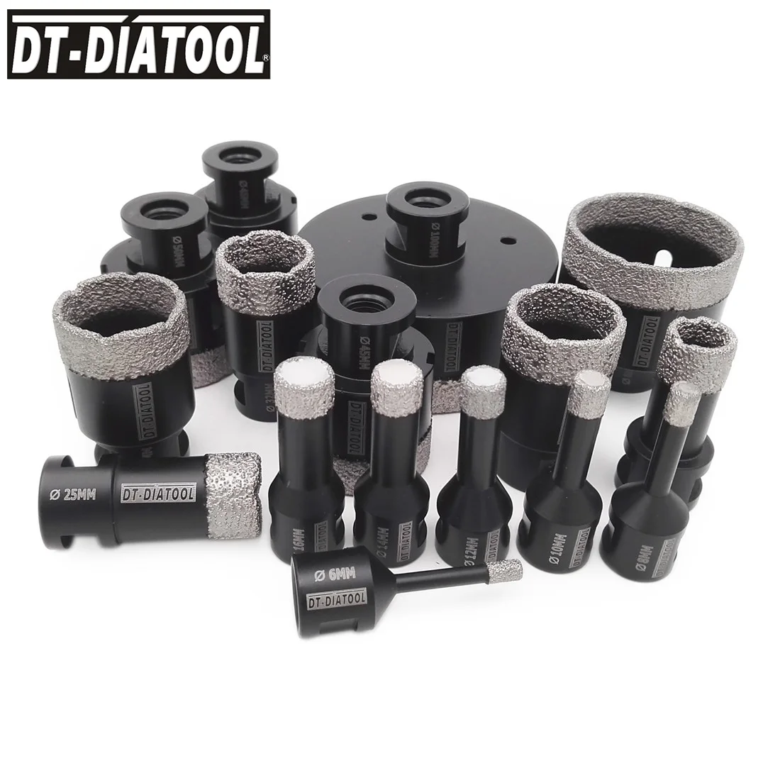 DT-DIATOOL 1 Khô Kim Cương Lõi Khoan Khoan Gạch Men Lỗ Cưa Cắt Đá Hoa Cương Đá Cẩm Thạch Khoan M14 Đường Chỉ May Khoan bit
