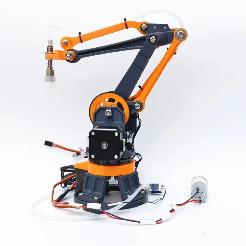 4-Achsen-Schrittroboterarm, hochpräziser 3D-Druckarm für Arduino, CNC-Treiberroboter, DIY-Kit mit Saugnapf, programmierbarer Roboter