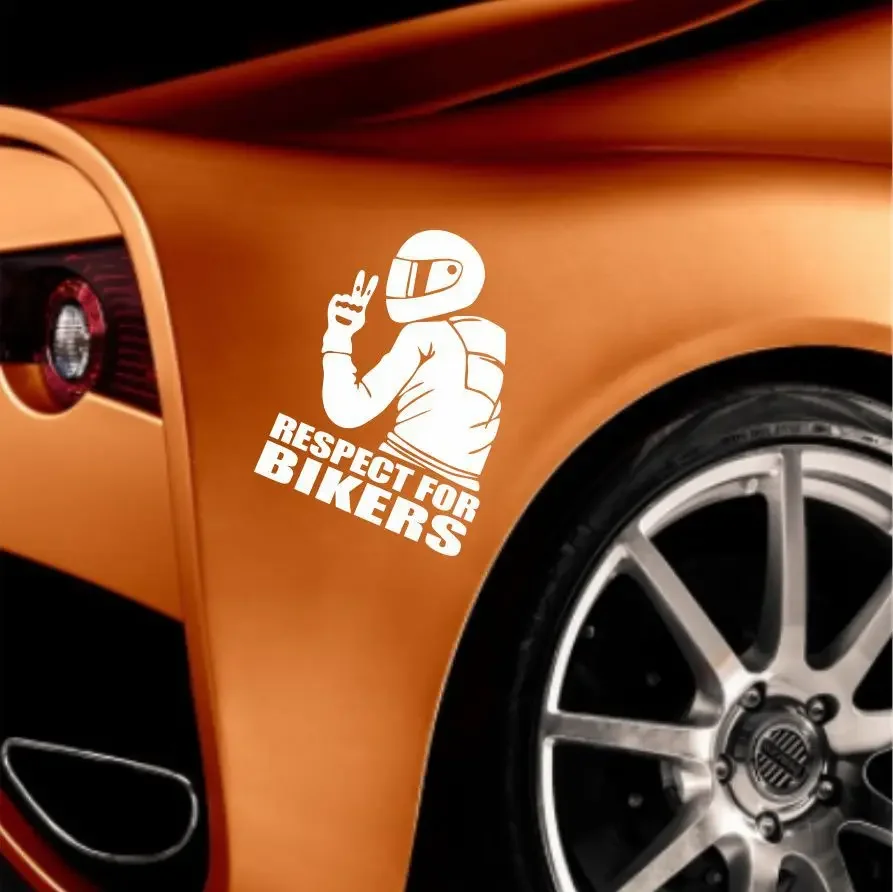 1pc Respekt Biker Aufkleber für auf Auto Motorrad Vinyl 3D Aufkleber Motorrad Vinyl 3D Aufkleber und Abziehbilder