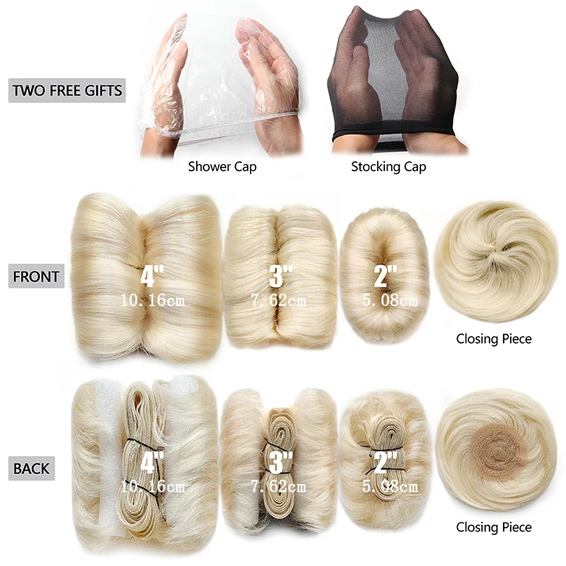Pacotes de cabelo encaracolado tecer cabelo brasileiro pacotes com fechamento circular 28 pçs extensões de cabelo humano curto para mulher 2 3 4 Polegada