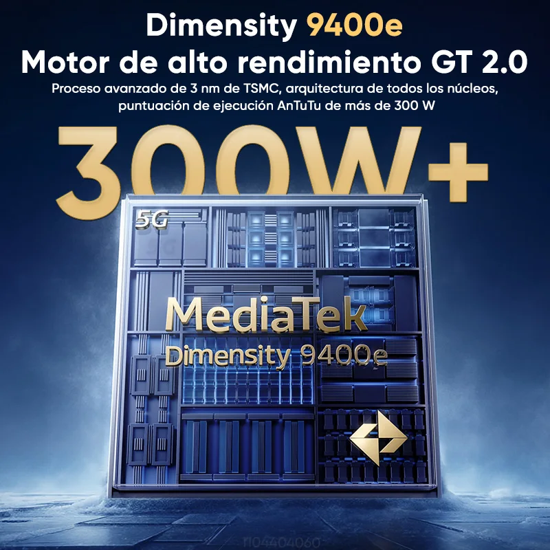 Wereldwijde versie realme GT 7 5G AI Smartphone MTK Dimensity 9400e 6000nits Pro-Esports Display 7000 mAh Batterij 120W Ultra Charge