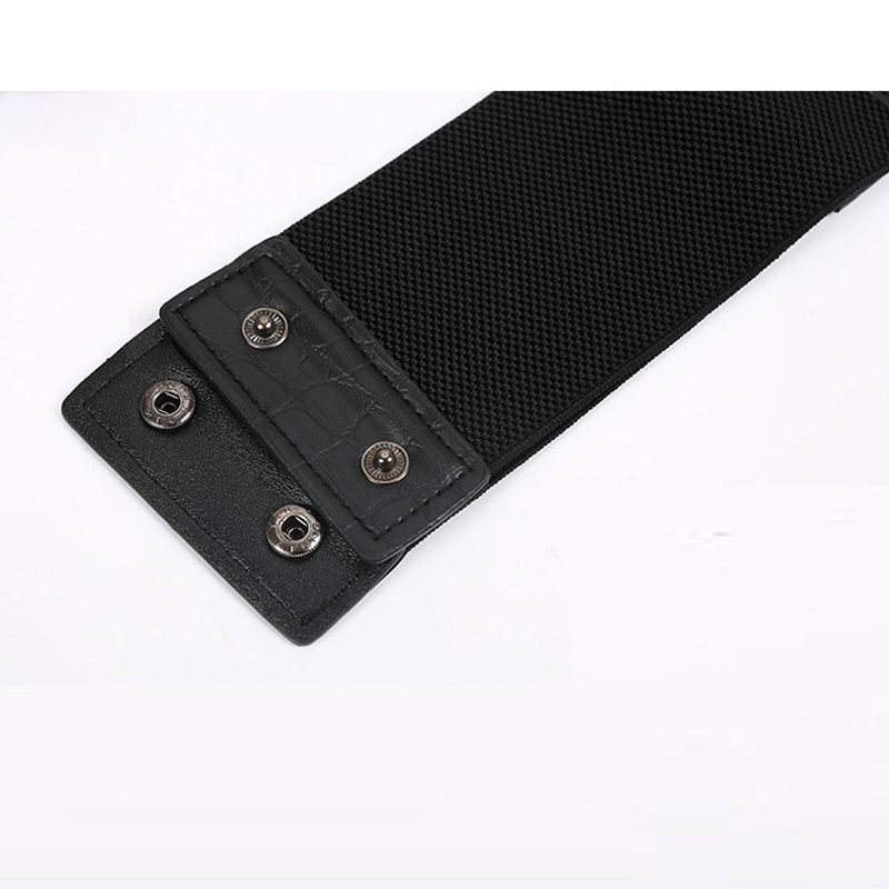 Nuevas fajas para mujer, cinturón con anillo de Metal Vintage, cinturones dorados para mujer, cinturones de moda para mujer con remaches, cintura ancha elástica, 5 correas, cinturón de PU