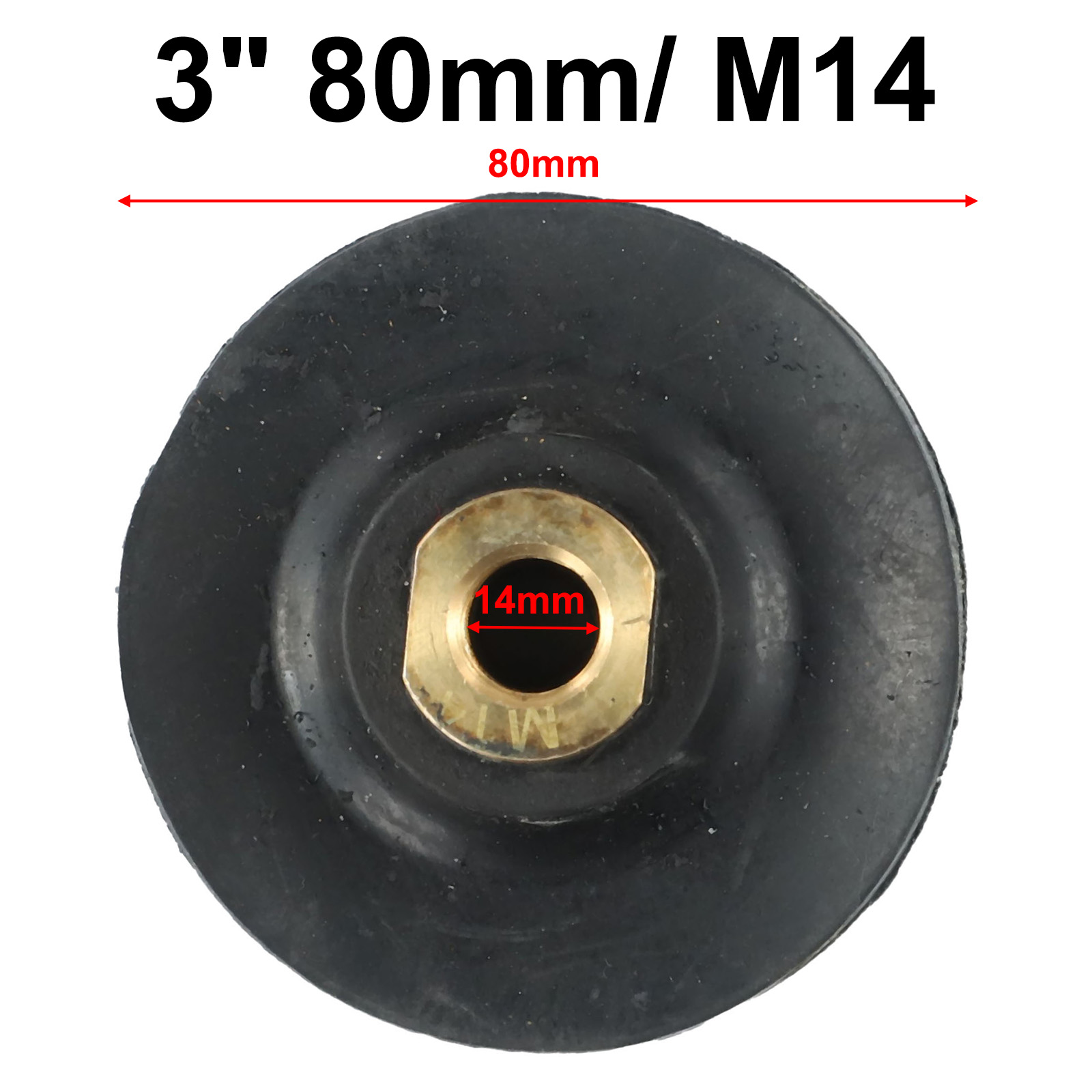 Rubber Backing Pad Polishing Grinding Disc Holder For Angle Grinder M10 M14 Rubber Polishing Pad Backing For Angle Grinder