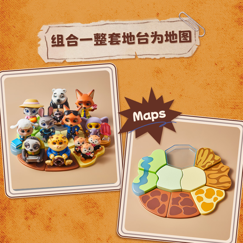 New Authentic Disney Zootopia Series Good Sitting Blind Box Trendy Ornament Handmade Cute Anime Figure Decor Toys Gift