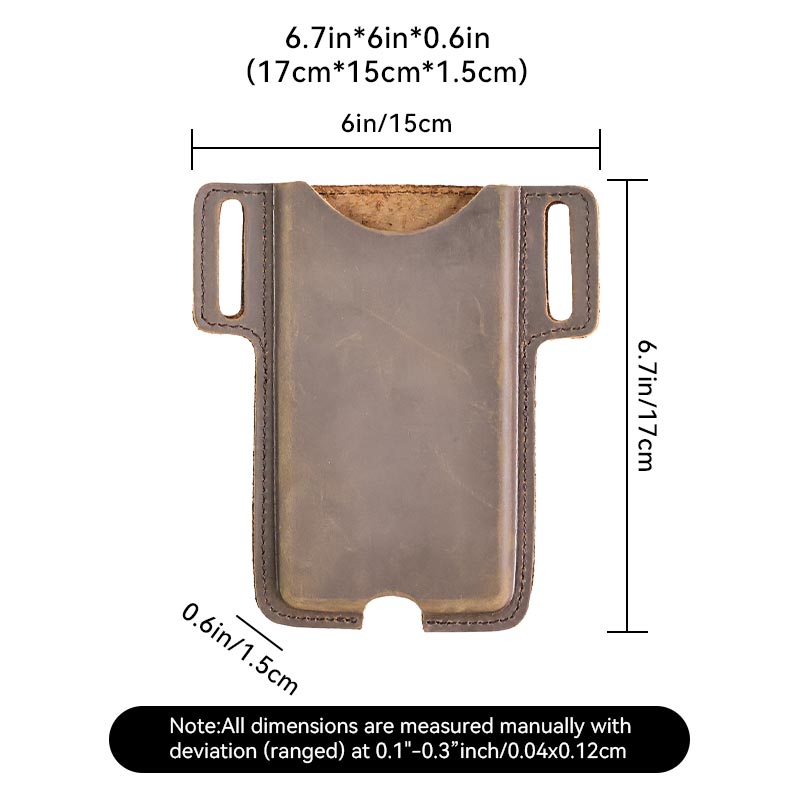 Riyao-男性用本革携帯電話ホルダー、ヴィンテージフォンホルスター、ウエストベルトケース、iPhone、Samsung用ポーチバッグ